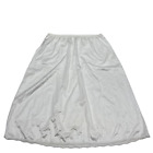 Cabernet White Nylon Lace Half Slip Skirt Size 28 in (Tag Large 26 in) Vintage