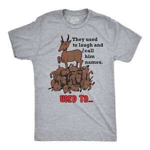 Rudolph the Psychopath Reindeer T Shirt Funny Christmas Shirt Xmas Gift Tee