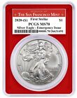 2020 (S) $1 American Silver Eagle PCGS MS70 San Francisco Struck Emergency Issue