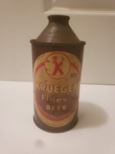 Krueger Finest Beer Cone Top Can Empty