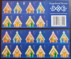 Mint US Gingerbread Houses Booklet Pane of 20 Forever Stamps Scott# 4817-20 MNH