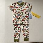 Toddler Clothes Mon Petit Brand Size 24M Boys Sleep Set With Dinosaurs NWT