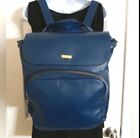JJ Cole Navy Vegan Leather Backpack Diaper Bag