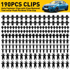 Set of 190 pcs Car Body/Bumper Push Pin Rivet Retainer Trim Moulding Clip Parts (For: Acura MDX)