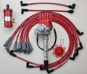CHEVY 427 454 BIG BLOCK SMALL CAP HEI DISTRIBUTOR + RED COIL + 8.5mm WIRES USA (For: 1966 Chevrolet Impala)