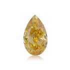 0.21 Carat Fancy Vivid Yellow Natural Diamond Loose Pear Shape VS2 GIA Certified