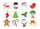 12 Christmas Temporary Tattoos - Stocking Toy Loot/Party Bag Fillers Children