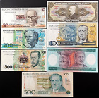 Lot of SEVEN pieces of vintage paper money from Brazil!