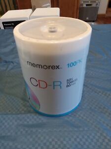 Memorex CD-R 100PK / 52X / 700 MB / 80 Min Brand New Sealed
