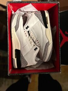 Size 10.5 - Jordan 3 Retro Mid White Cement Reimagined