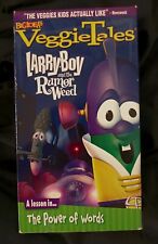 VeggieTales Larry-Boy And The Rumor Weed VHS Tested Plays Great!! See Tv Screen