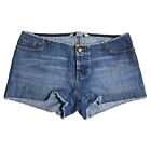 Abercrombie & Fitch Vintage Micro Low Rise Frayed Cut Offs Denim Shorts 2