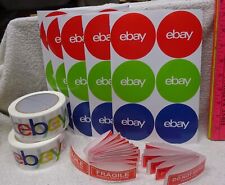 ** Lot - eBay packing supplies for sellers - TAPE rolls, eBay Stickers + FRAGILE