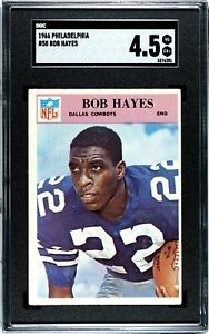 New Listing1966 Philadelphia Football #58 Bob Hayes Rookie SGC 4.5