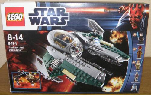 LEGO Star Wars 9494 Anakin's Jedi Interceptor with Figures BA Original Packaging 100% Complete