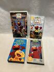 Lot of 4 Elmo VHS Tapes Sing Along Guessing Game Elmo’s World Favorite Songs 2