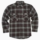 YAGO Men's Casual Plaid Flannel Long Sleeve Button Up Shirt Brown/A22 (S-5XL)