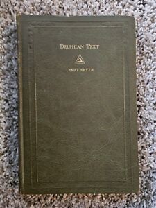 New ListingAntique Book Delphian Text Part 7 Delphian VII