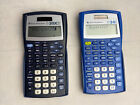Lot of (2) Texas Instruments TI-34II W/cover (Blue)& TI-30XIIS, Tested & Working