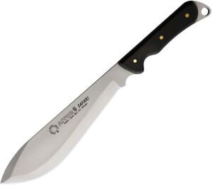 Aitor 16123 Safari Satin Finish Dark Brown Wood Handle Fixed Blade Knife