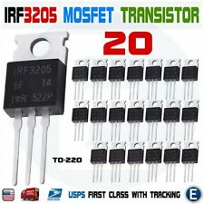 20pcs IRF3205 IR MOSFET N-CHANNEL 55V/110A TO-220 HEXFET Power Transistor IRF