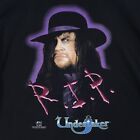Vintage WWF Shirt Mens XL Black Short Sleeve Undertaker RIP 1996 Titan Sports