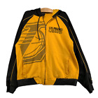 Adidas Men's Los Angeles Lakers Hooded Jacket Black Yellow XL Embroidered