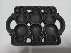 Cast Iron Mold for Frosty the SNOWMAN Cookie Muffin Cornbread Candy Pan
