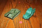 Vintage Auburn Rubber American Army Tank and Half-Track - Marx, MPC, Timmee