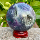 New Listing290G  Natural Fluorite Quartz Sphere Crystal Energy Ball Reiki Healing Gem