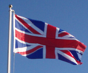 ALL SEWN NYLON UNION JACK FLAG 5' X 3' CANVAS SLEEVE BRITISH FLAG UK SELLER