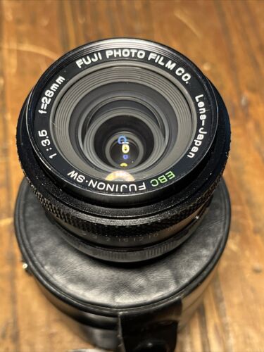 Fujica EBC Fujinon-sw 1:3.5 f 28mm lens JAPAN no. 316780 Fuji Photo Film Co.