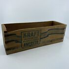 Vintage Kraft American Wooden Pasteurized Process 2lb. Cheese Crate Chicago, IL