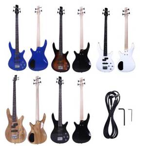 New 6 Colors 4 Strings Right Handed IB Electric Bass Guitar with Tool