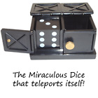 MINI MIRACLE DIE BOX Vanishing Sucker Black Dice Magic Trick Cube Close Up Joke