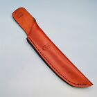Ontario fixed blade Knife Sheath Brown Leather Hunter Belt Case Pouch 9.5