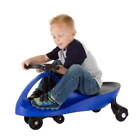 Outdoor Wiggle Car Ride on Toy for Kids 3 Years and Up (Blue)