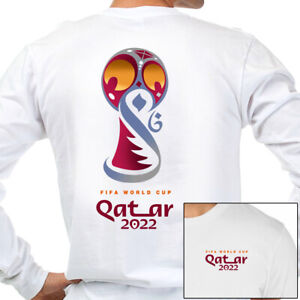 QATAR WORLD CUP SOCCER 2022 LONG SLEEVE HEAVY  T-SHIRT
