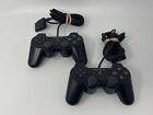 PS2 Playstation 2 Controllers Sony OEM Dualshock 2 for Parts or Repair Lot of 2