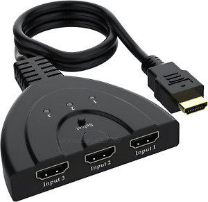New Listing3 Port HDMI Splitter Cable 1080P Switch Switcher HUB Adapter for HDTV PS4 Xbox