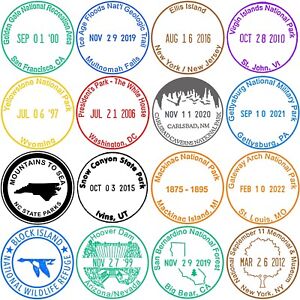 National Park Passport Cancellation Stamp Stickers- Custom Passport Stamps