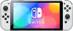 Nintendo Switch OLED Model 64GB black Console with matted White Joy-Con -