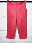 Talbots Womens Ankle Jeans Size 10 Pink High Rise Pockets