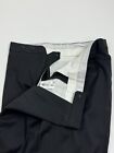 #273 Zanella 'Todd'  Flat Front Solid Black Pants Size 35  MSRP $345