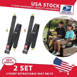 2 point Seat Saftey Belt Harness Kit Go Kart UTV Buggie Single Double ATV 2Set