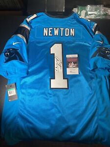 Cam Newton Autographed Carolina Panthers Nike stitched Jersey New Rare Jsa Coa