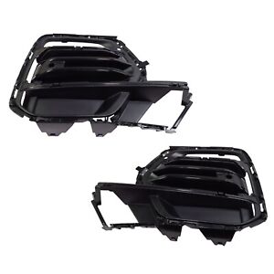 Bumper Grille Set For 2019-2021 BMW X5 Front Driver and Passenger Side