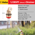 1/4 & 1/2BSPF Brass Spray Misting Nozzle Garden Sprinkler Irrigation 1-4 Holes