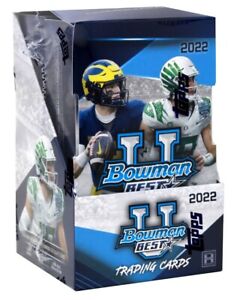 New Listing2022 BOWMAN'S BEST UNIVERSITY FOOTBALL HOBBY BOX BLOWOUT CARDS