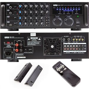 EMB  700W karaoke Mixing Amplifier Key Control 2 MICs ECHO Excite w/ Bluetooth